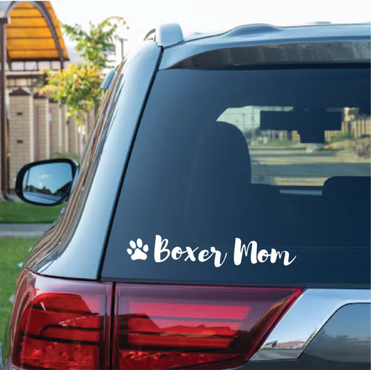 Dog Mom Custom Breed Vinyl Decal