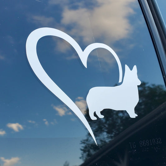 Corgi Love Vinyl Decal