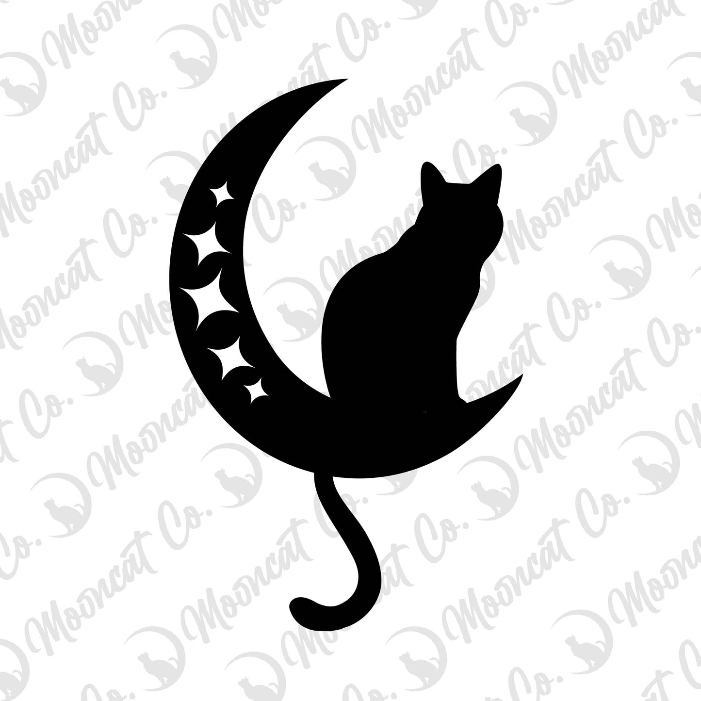 Moon Cat Decal