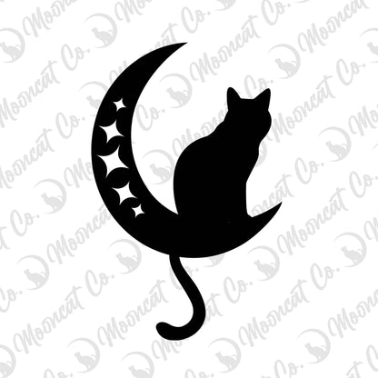 Moon Cat Decal