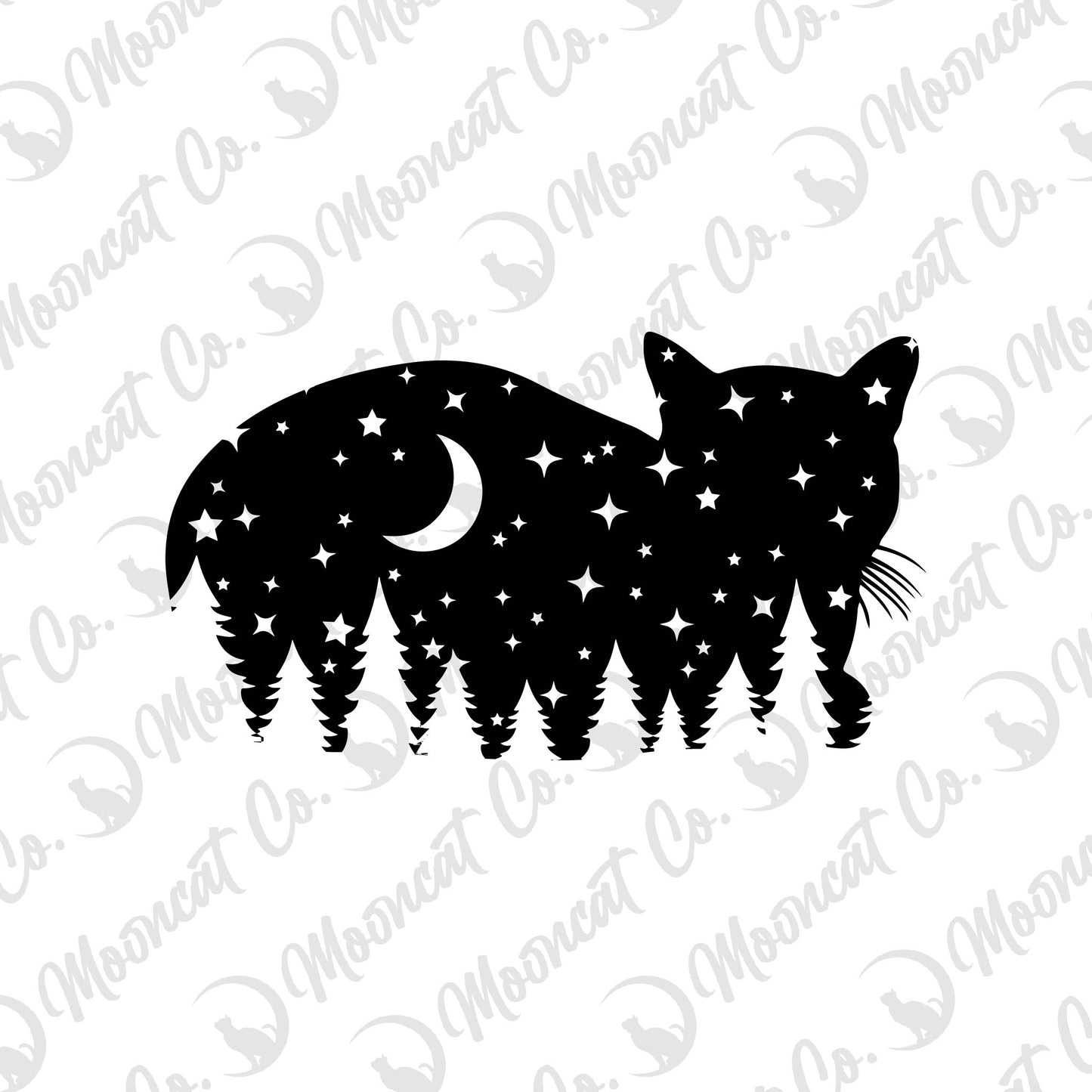Starlight Kitty Cat Vinyl Decal